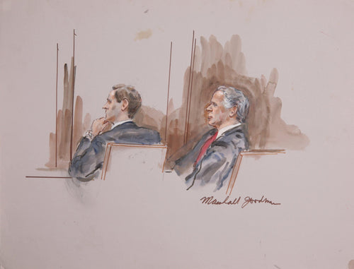 Courtroom 128 Watercolor | Marshall Goodman,{{product.type}}
