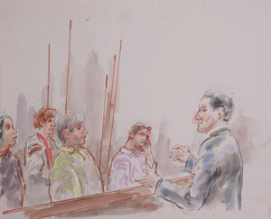 Courtroom 130 Watercolor | Marshall Goodman,{{product.type}}