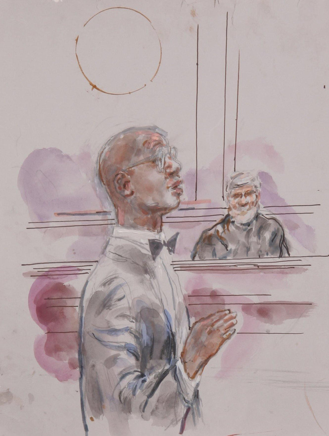Courtroom 131 Watercolor | Marshall Goodman,{{product.type}}