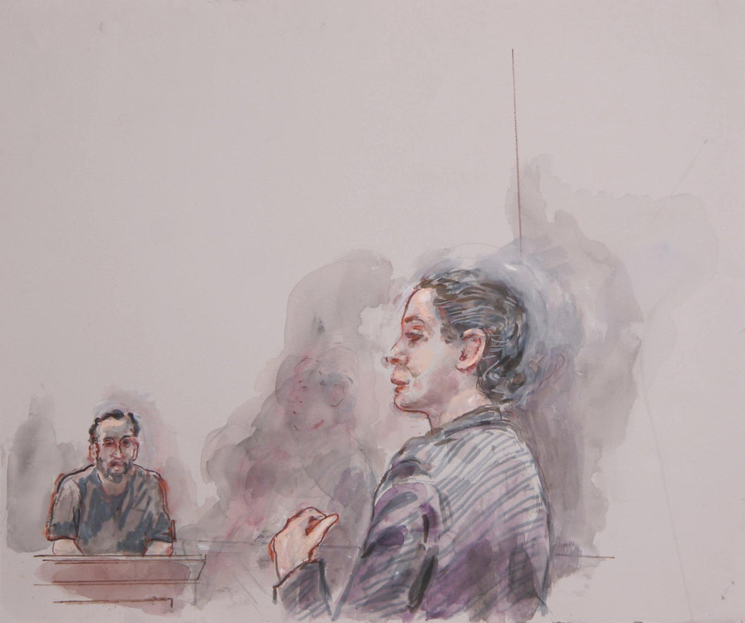 Courtroom 132 Watercolor | Marshall Goodman,{{product.type}}