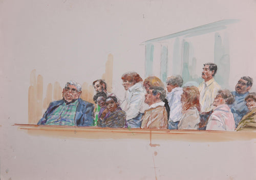 Courtroom 134 Watercolor | Marshall Goodman,{{product.type}}