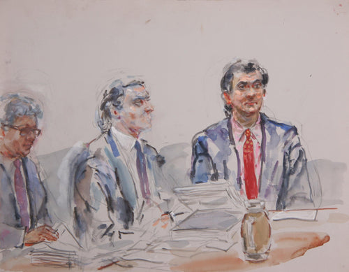 Courtroom 136 Watercolor | Marshall Goodman,{{product.type}}