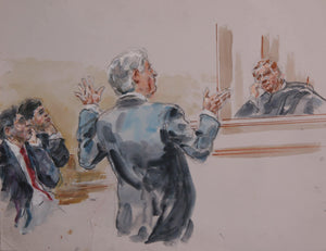 Courtroom 138 Watercolor | Marshall Goodman,{{product.type}}