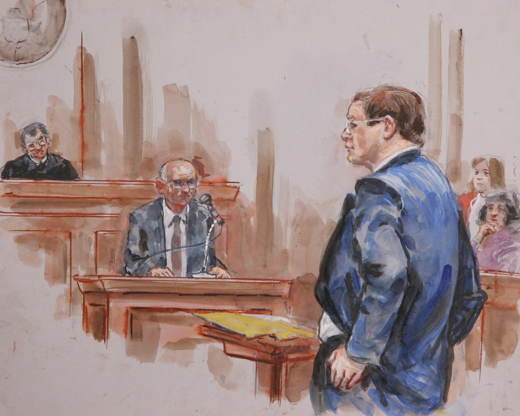 Courtroom 140 Watercolor | Marshall Goodman,{{product.type}}