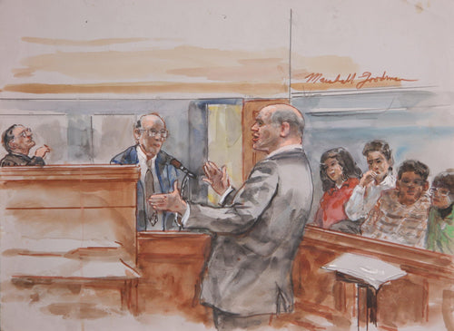 Courtroom 146 Watercolor | Marshall Goodman,{{product.type}}