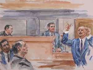 Courtroom 149 Watercolor | Marshall Goodman,{{product.type}}