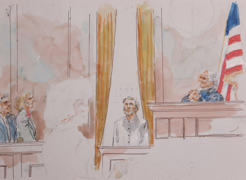 Courtroom 150 Watercolor | Marshall Goodman,{{product.type}}