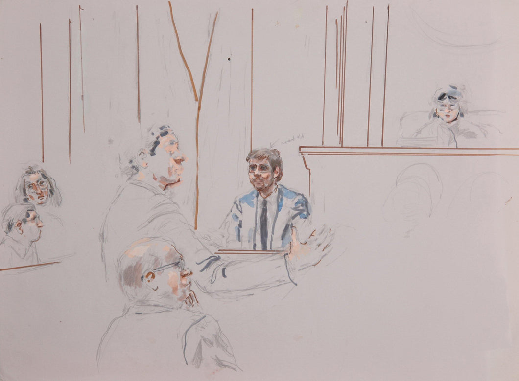 Courtroom 161 Watercolor | Marshall Goodman,{{product.type}}