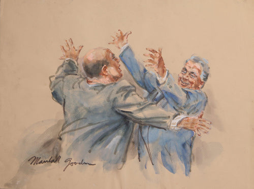 Courtroom 170 Watercolor | Marshall Goodman,{{product.type}}