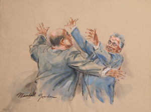 Courtroom 170 Watercolor | Marshall Goodman,{{product.type}}