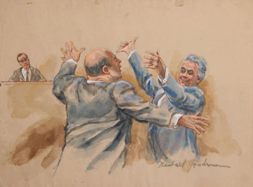 Courtroom 171 Watercolor | Marshall Goodman,{{product.type}}