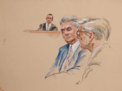 Courtroom 172 Watercolor | Marshall Goodman,{{product.type}}