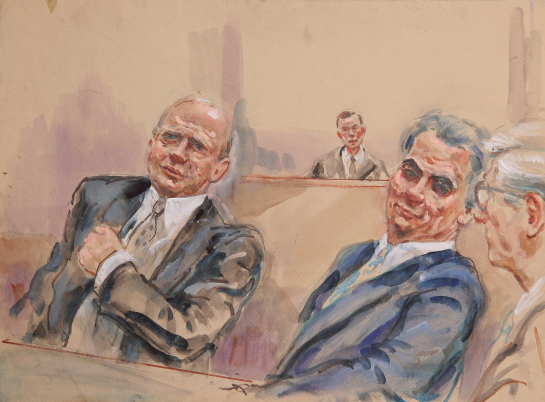 Courtroom 176 Watercolor | Marshall Goodman,{{product.type}}