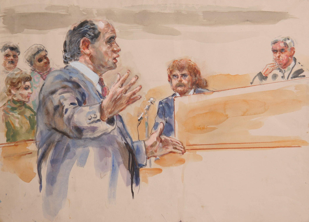 Courtroom 177 Watercolor | Marshall Goodman,{{product.type}}