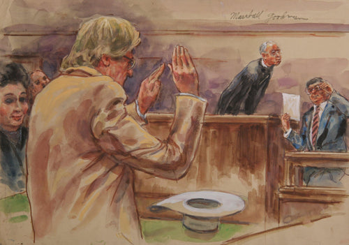 Courtroom 179 Watercolor | Marshall Goodman,{{product.type}}