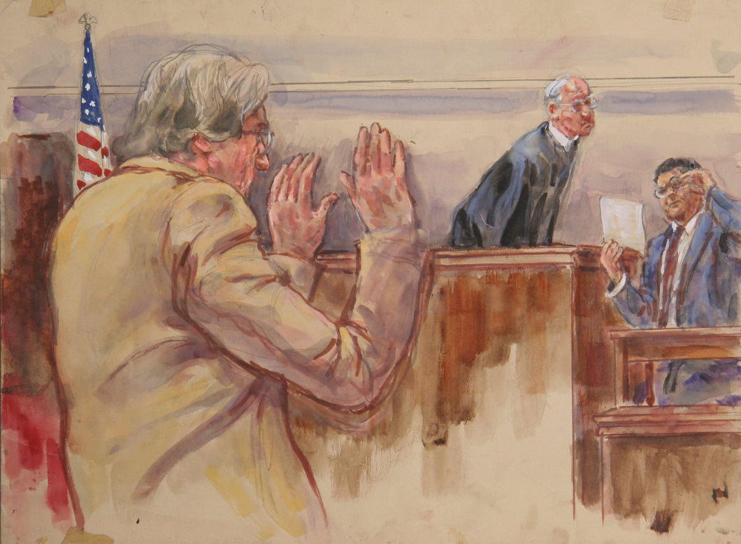 Courtroom 180 Watercolor | Marshall Goodman,{{product.type}}