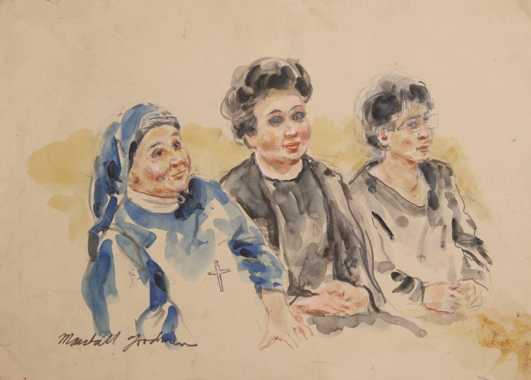 Courtroom 183 Watercolor | Marshall Goodman,{{product.type}}