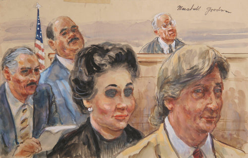 Courtroom 184 Watercolor | Marshall Goodman,{{product.type}}