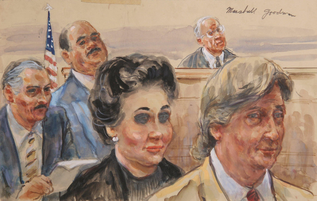 Courtroom 184 Watercolor | Marshall Goodman,{{product.type}}