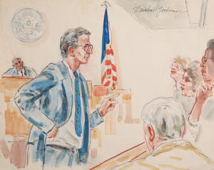 Courtroom 188 Watercolor | Marshall Goodman,{{product.type}}