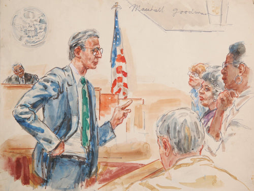 Courtroom 189 Watercolor | Marshall Goodman,{{product.type}}