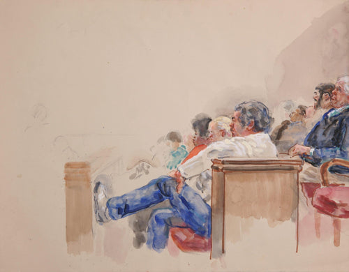 Courtroom 191 Watercolor | Marshall Goodman,{{product.type}}