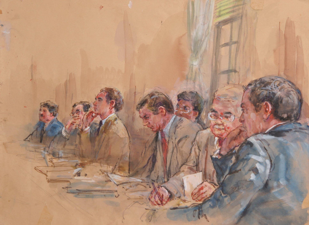 Courtroom 192 Watercolor | Marshall Goodman,{{product.type}}