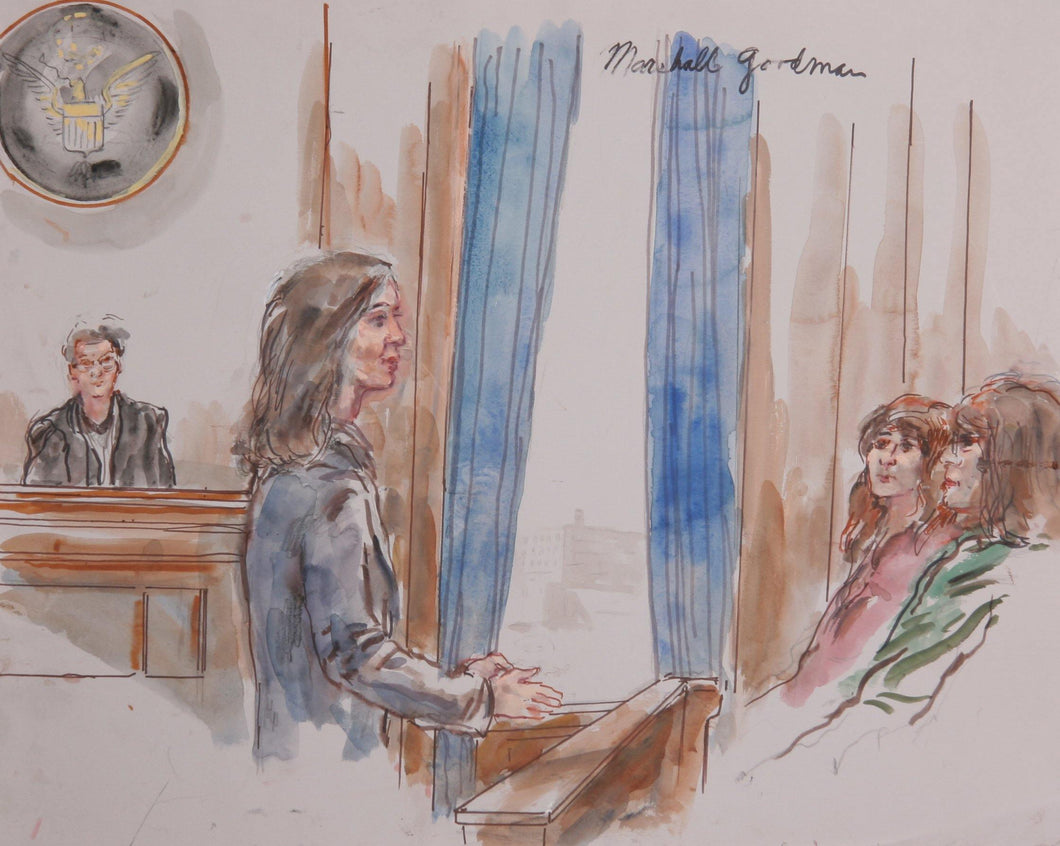 Courtroom 194 Watercolor | Marshall Goodman,{{product.type}}