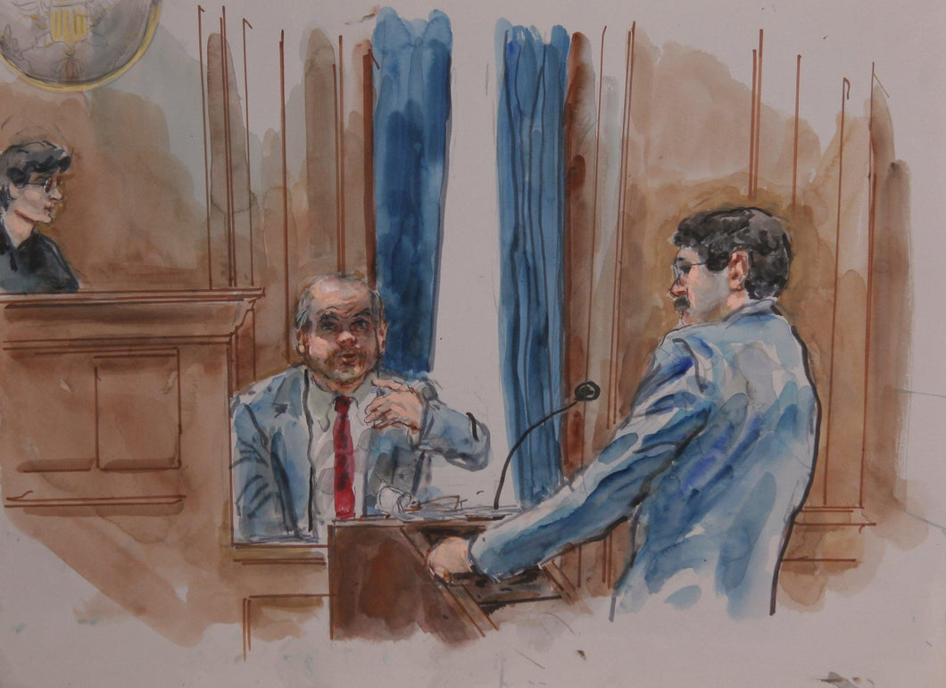 Courtroom 195 Watercolor | Marshall Goodman,{{product.type}}