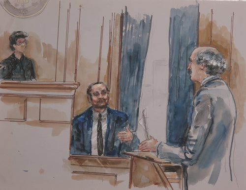 Courtroom 196 Watercolor | Marshall Goodman,{{product.type}}