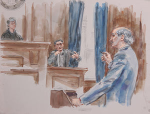 Courtroom 198 Watercolor | Marshall Goodman,{{product.type}}