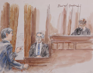 Courtroom 199 Watercolor | Marshall Goodman,{{product.type}}