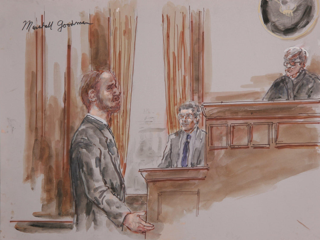 Courtroom 200 Watercolor | Marshall Goodman,{{product.type}}
