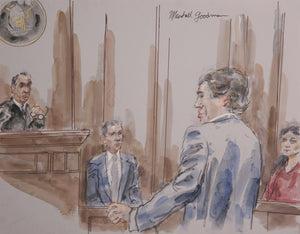 Courtroom 201 Watercolor | Marshall Goodman,{{product.type}}