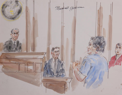 Courtroom 202 Watercolor | Marshall Goodman,{{product.type}}