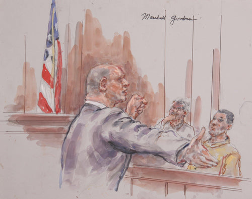 Courtroom 281 Watercolor | Marshall Goodman,{{product.type}}