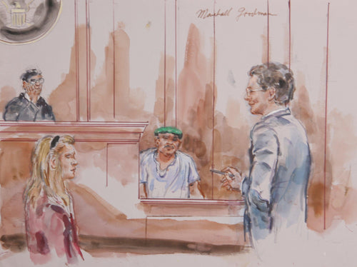 Courtroom 286 Watercolor | Marshall Goodman,{{product.type}}
