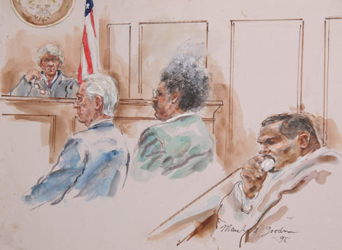 Courtroom 316-Don King Watercolor | Marshall Goodman,{{product.type}}