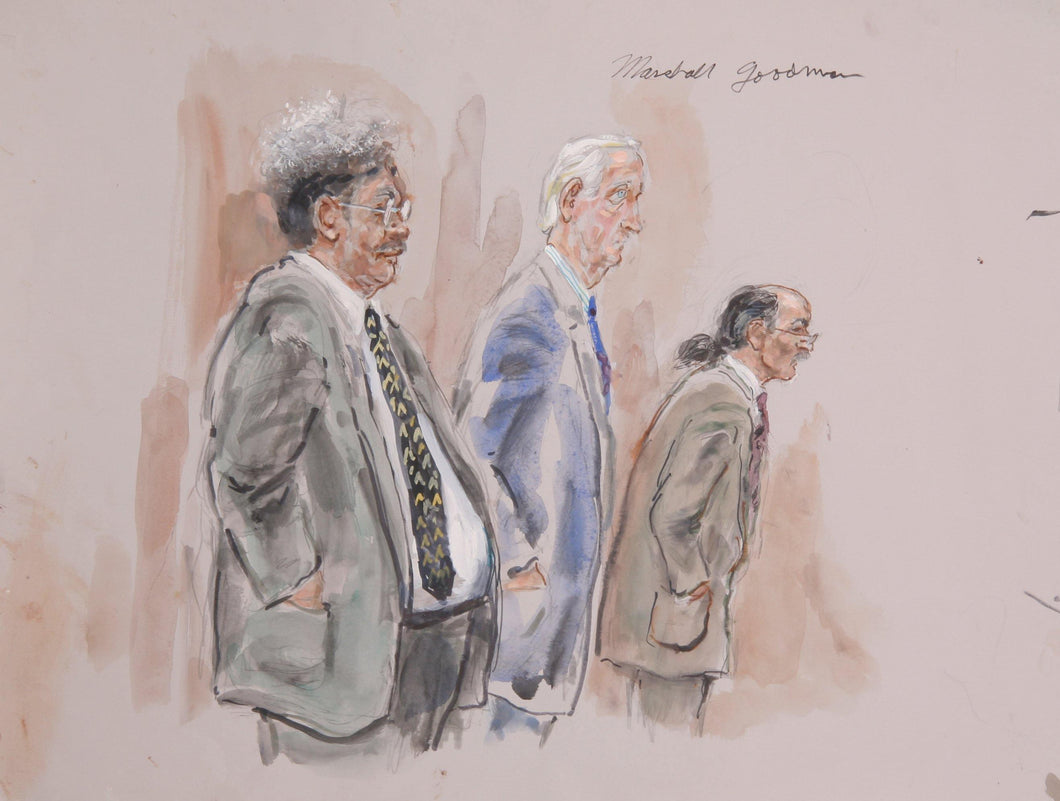 Courtroom 317-Don King Watercolor | Marshall Goodman,{{product.type}}