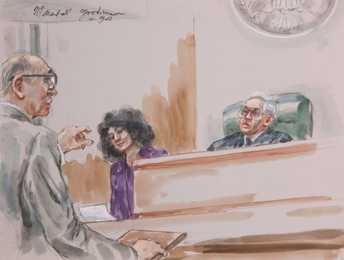 Courtroom 326 Watercolor | Marshall Goodman,{{product.type}}