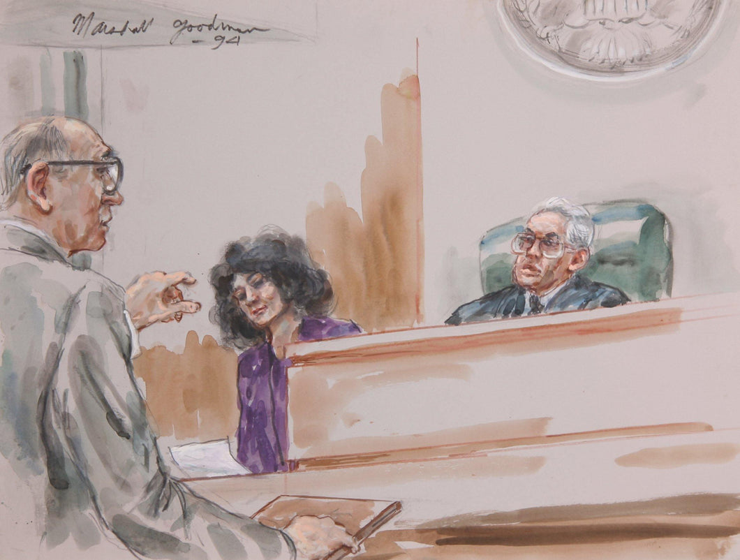 Courtroom 326 Watercolor | Marshall Goodman,{{product.type}}