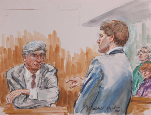 Courtroom 327 Watercolor | Marshall Goodman,{{product.type}}