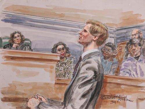 Courtroom 328 Watercolor | Marshall Goodman,{{product.type}}