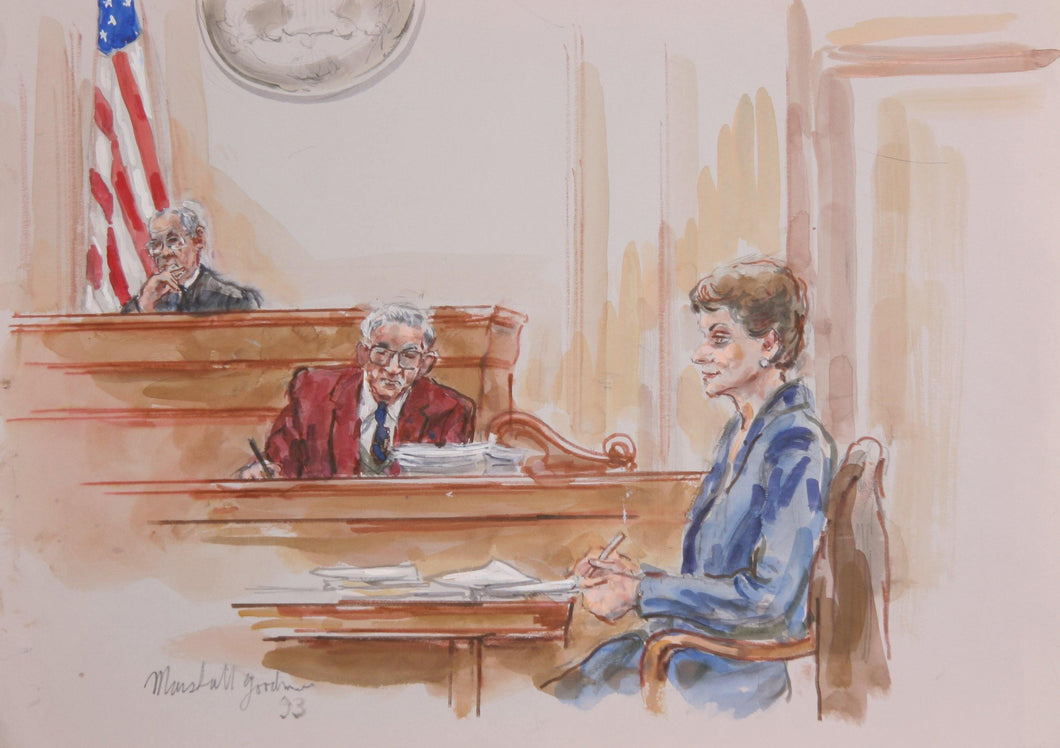 Courtroom 332 Watercolor | Marshall Goodman,{{product.type}}