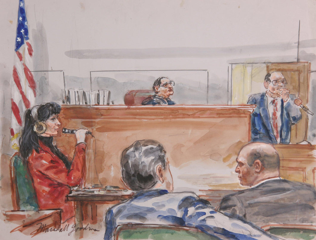 Courtroom 337 Watercolor | Marshall Goodman,{{product.type}}