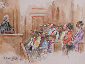 Courtroom 340 Watercolor | Marshall Goodman,{{product.type}}