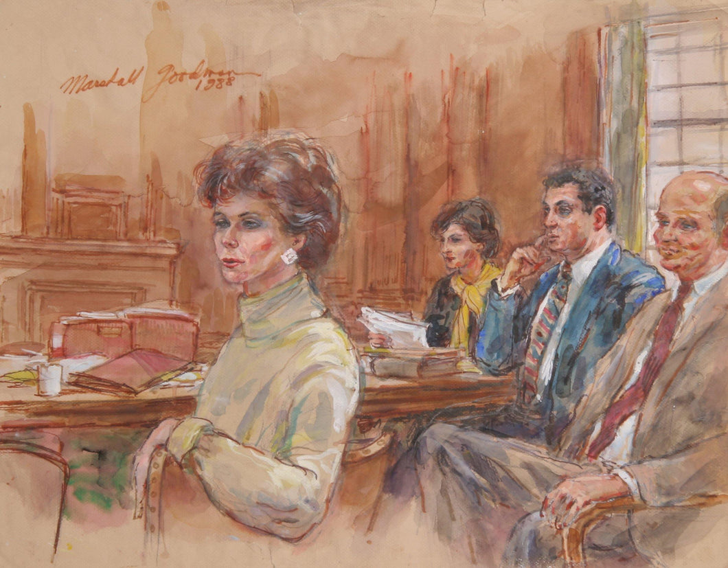 Courtroom 350 Watercolor | Marshall Goodman,{{product.type}}