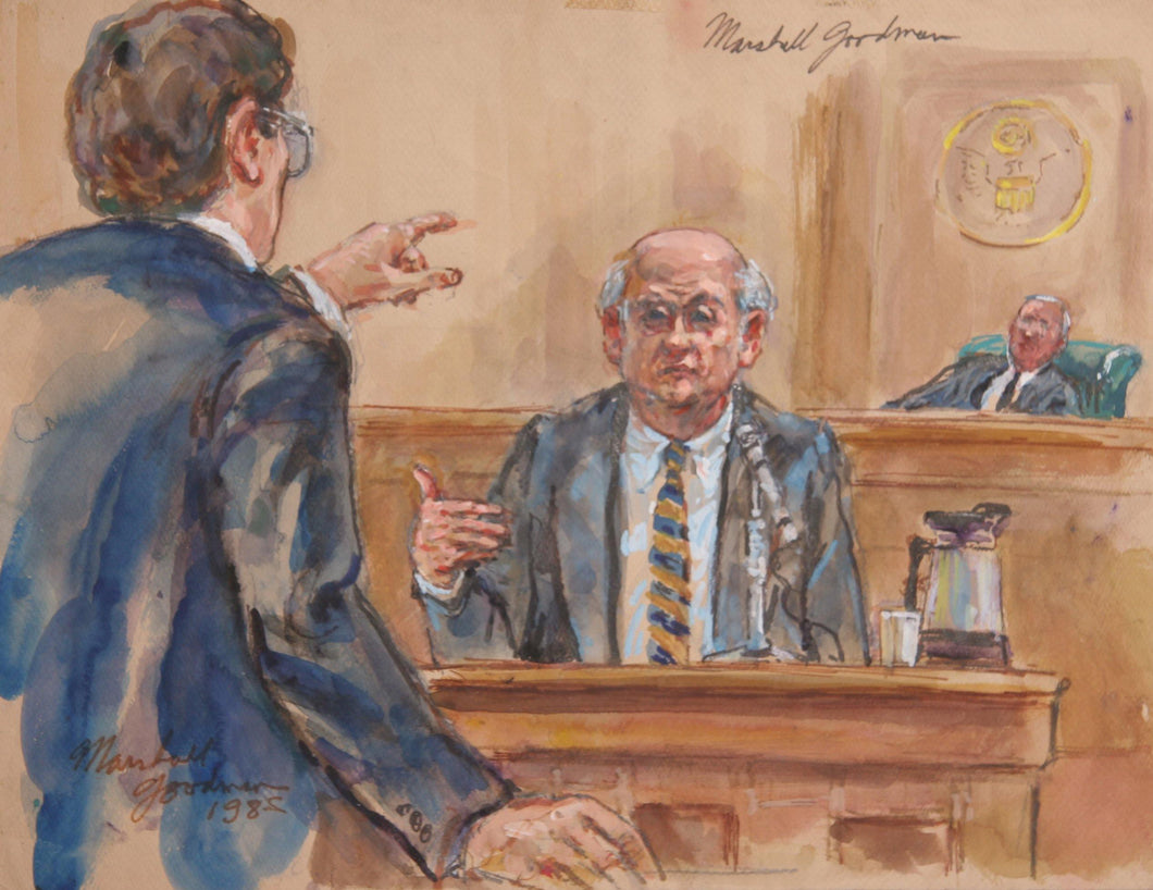 Courtroom 352 Watercolor | Marshall Goodman,{{product.type}}