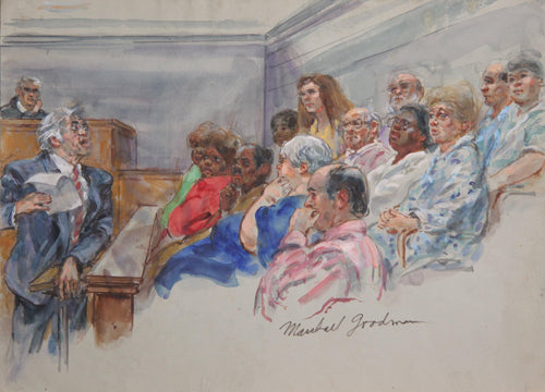 Courtroom 39 Watercolor | Marshall Goodman,{{product.type}}