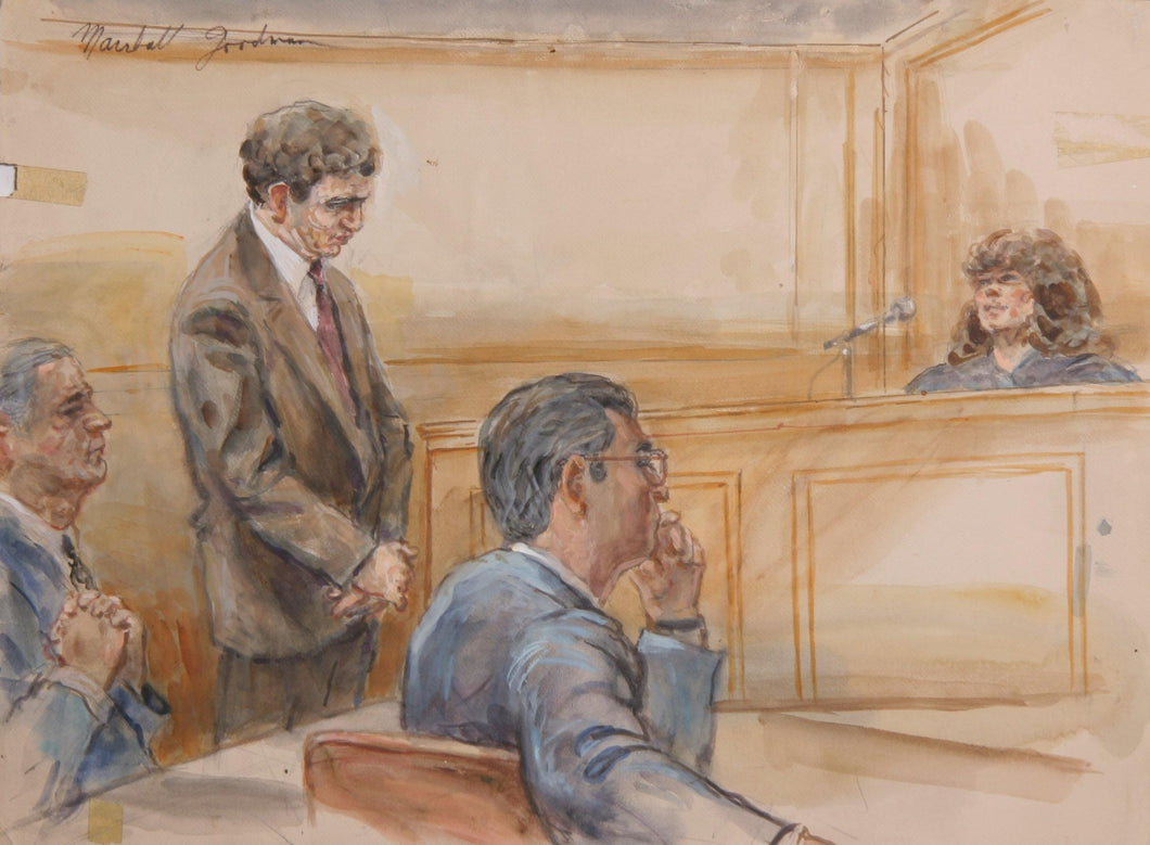 Courtroom 43 Watercolor | Marshall Goodman,{{product.type}}
